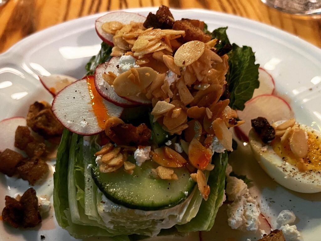 The wedge salad from Sacred Beast