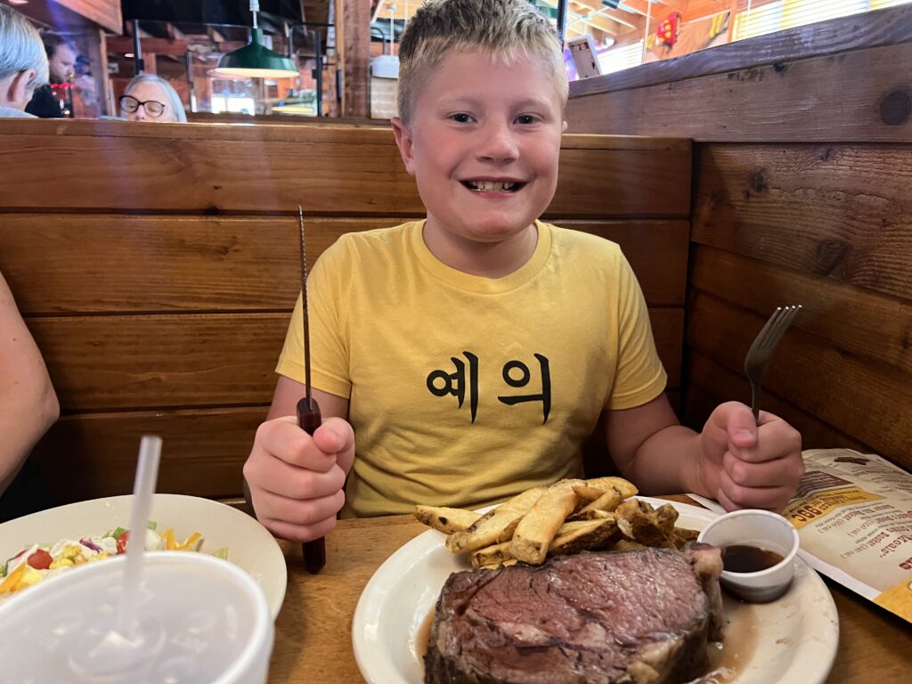 Black Belt Winner Steak Dinner