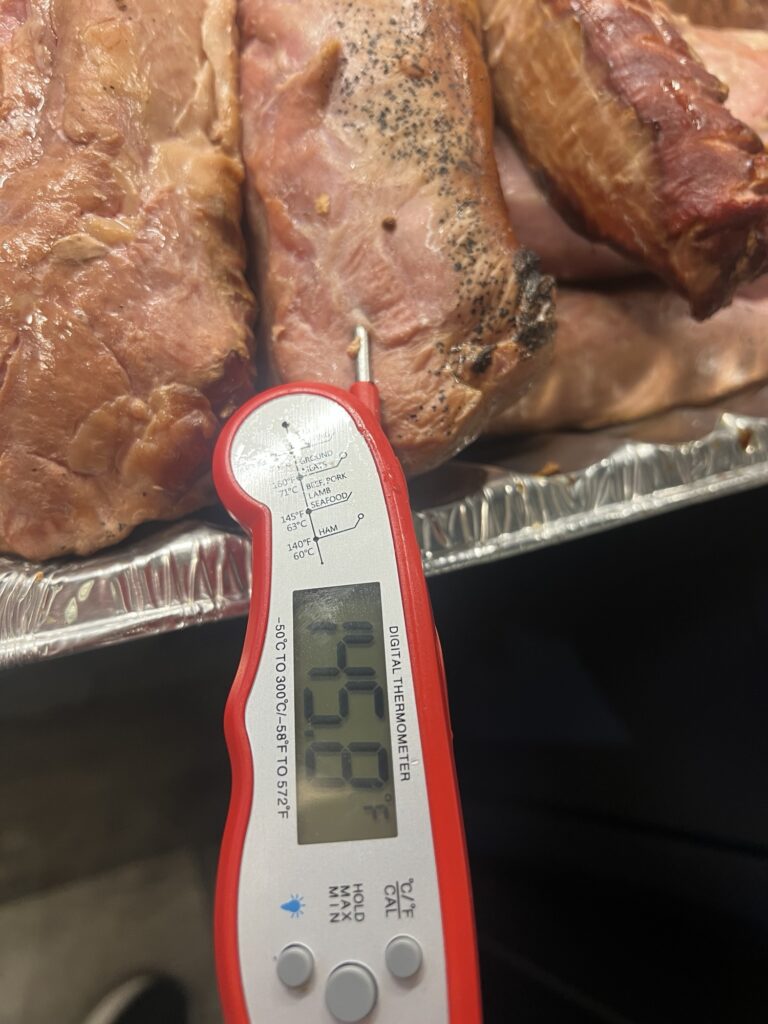 Perfect Temperature On The Pork Tenderloins