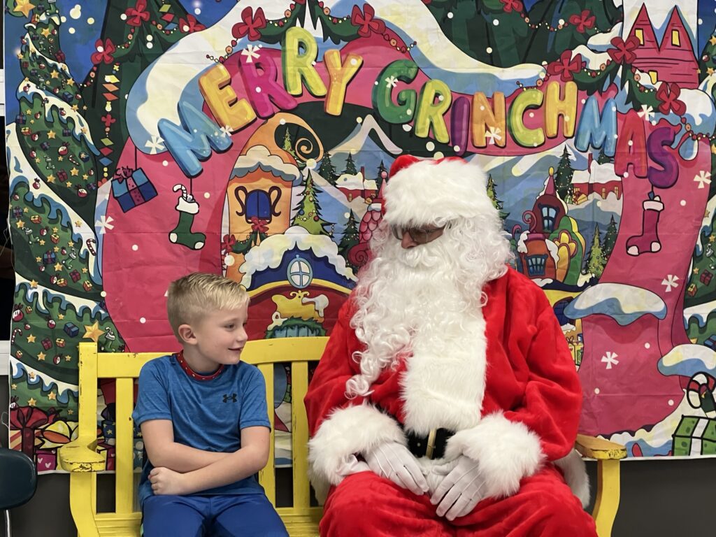 Santa Claus At Cub Scout Christmas Party